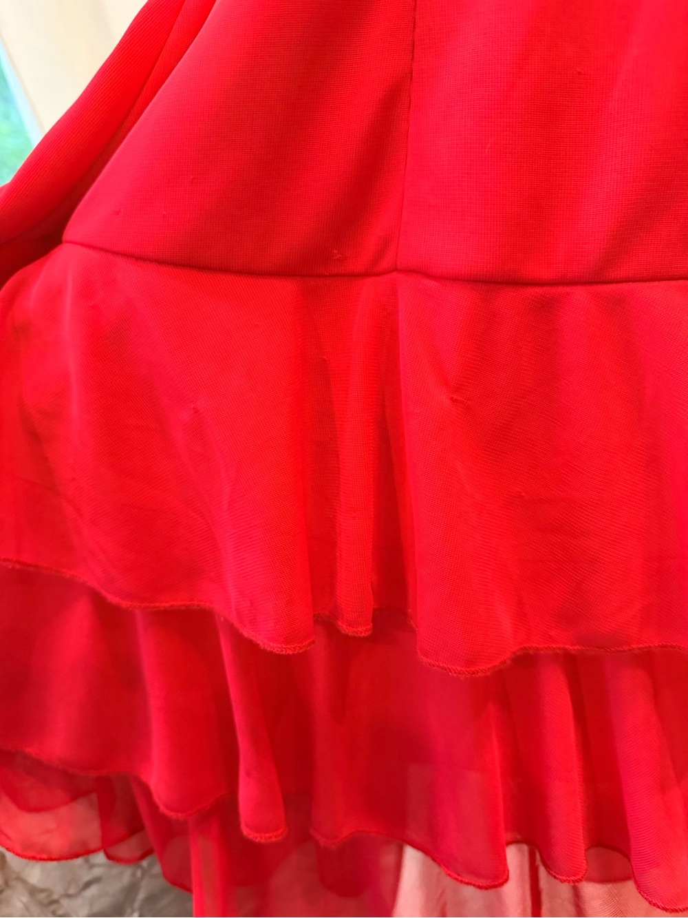Vintage Y2K Rampage Red Ruched Mini Dress M Formal Vacation Party Romantic 90s - Picture 6 of 11